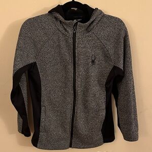 Spyder Charcoal and Black Hoodie